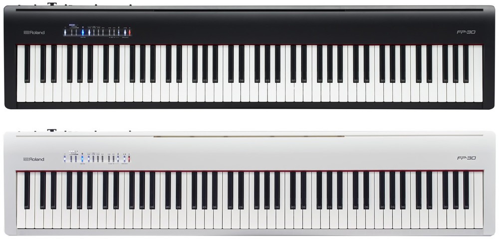 ローランドピアノ・デジタル 『FP-30-BK』（ブラック）と『FP-30-WH』（ホワイト）