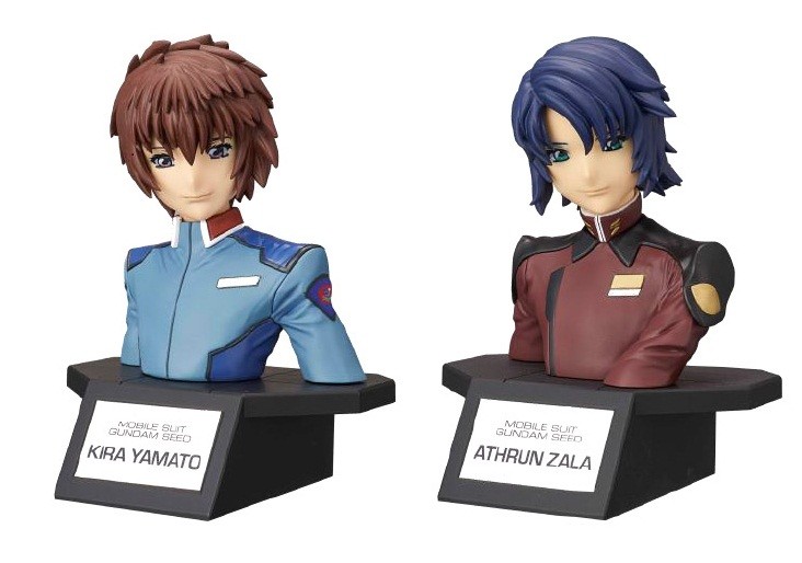 「ガンプラ」新シリーズ、キャラクターの胸像モデル「フィギュアライズバスト キラ・ヤマト/アスラン・ザラ」
