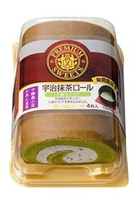 山崎製パン、「PREMIUM　SWEETS」から宇治抹茶のロールケーキと生どら焼発売