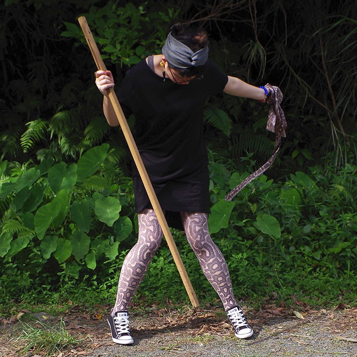 ハブロックのタイツ着用例その2