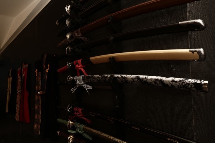 刀の展示スペース