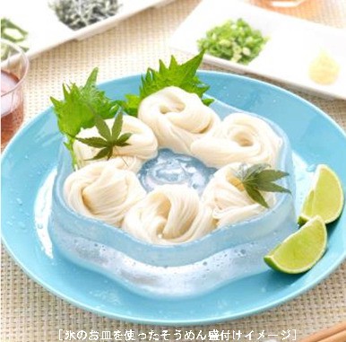 そうめん盛り付けイメージ