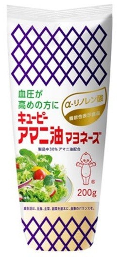キユーピーから血圧が高めの人向け機能性表示食品「アマニ油マヨネーズ」