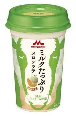 チルドカップ乳飲料「森永ミルクたっぷり　メロンラテ」を夏季限定発売