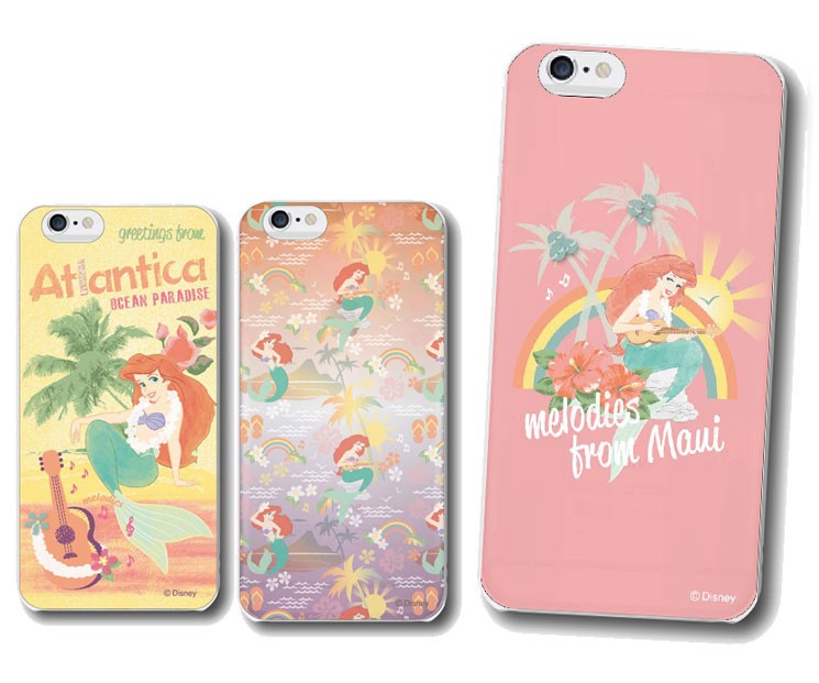 夏に合うハワイアンカラーの「リトル・マーメイド」　iPhone 6s/6ケース＋汎用スマホカバー