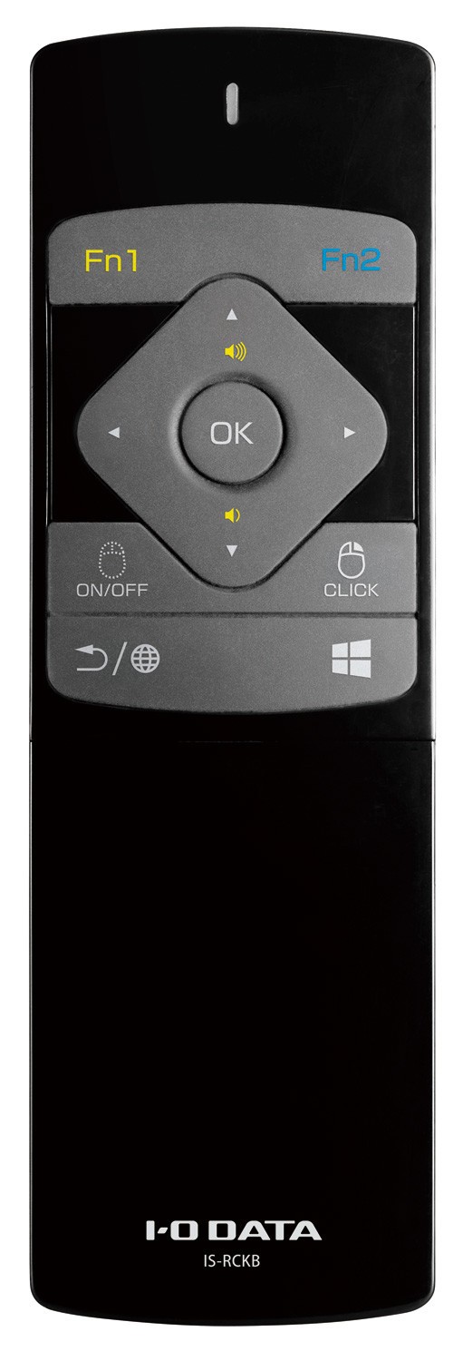 テレビリモコンのようなPCリモコン　マウスとコンパクトキーボードが