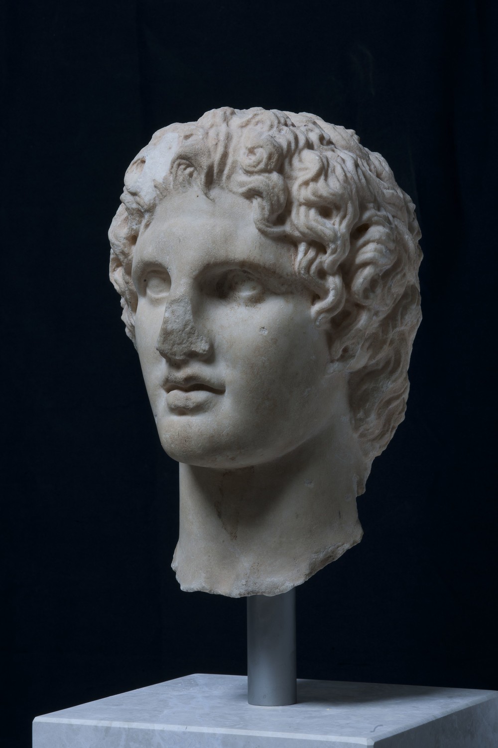 アレクサンドロス頭部　前340～前330年　アクロポリス博物館蔵　©The Hellenic Ministry of Culture and Sports- Archaeological Receipts Fund