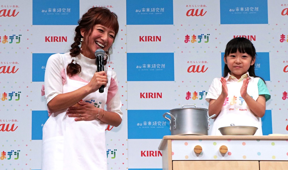 「ままデジ」を体験して、かのんちゃんと辻さんは大満足