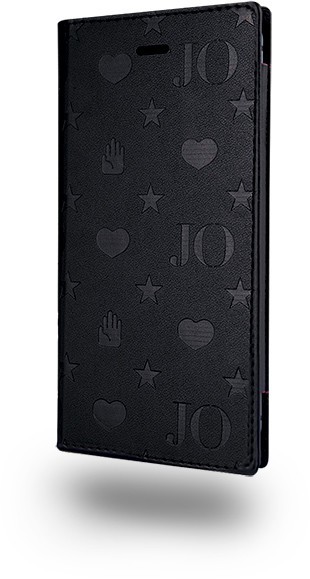 「ジョジョの奇妙な冒険」空条承太郎のトレードマークなど型押し　手帳型iPhone 6s/6ケース