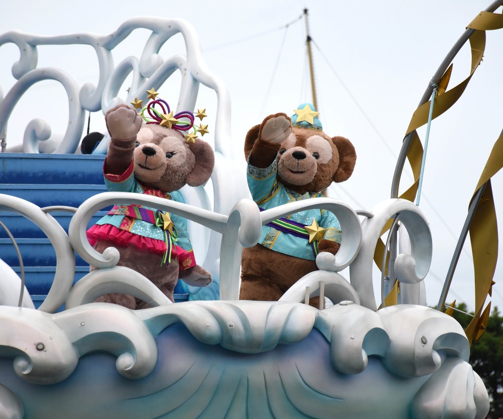 TDS「ディズニー七夕デイズ」のシェリーメイとダッフィー