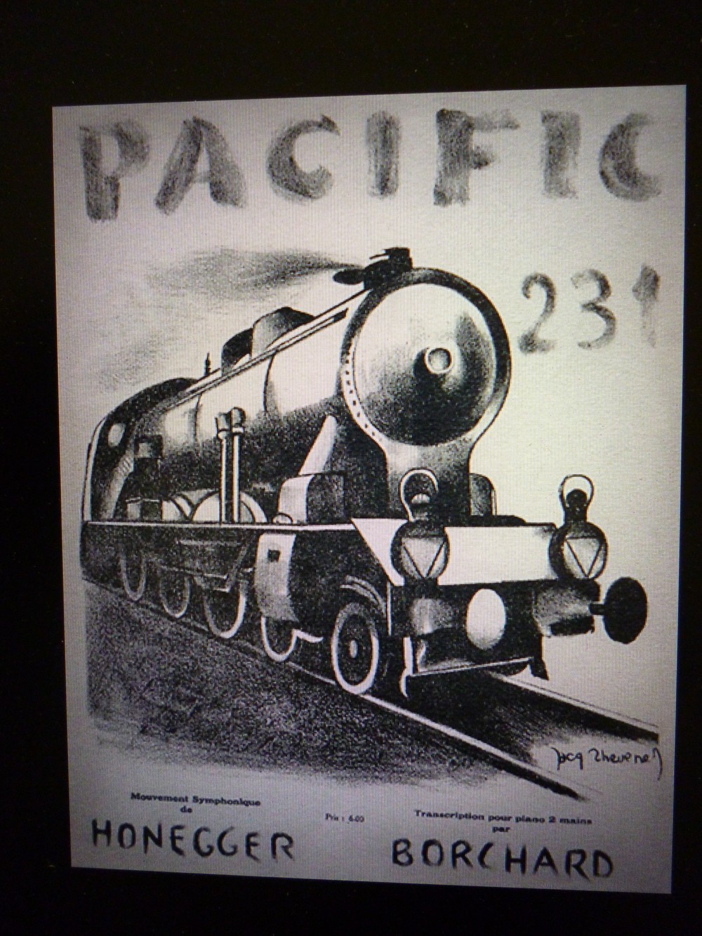 パシフィック231の楽譜扉