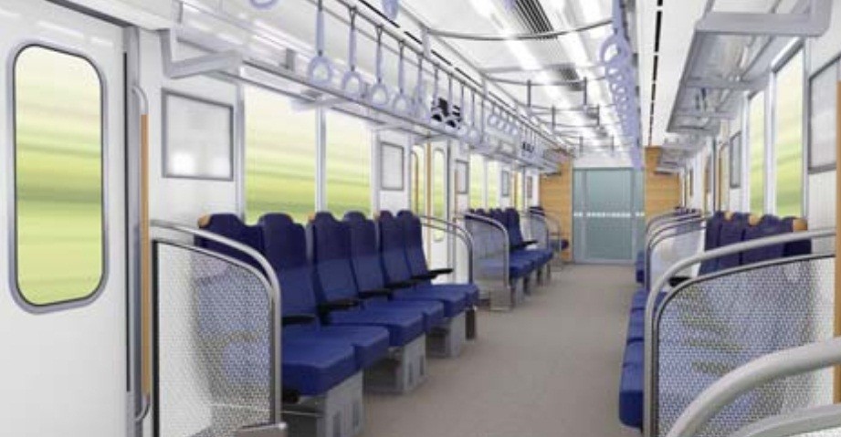 ロング状態の座席(イメージ)