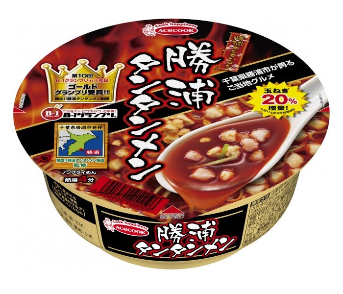 エースコック「勝浦タンタンメン」リニューアル　タマネギを20％増量