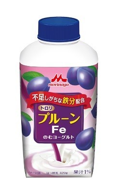 不足しがちな鉄分を配合　森永乳業「トロリ　プルーンFeのむヨーグルト」