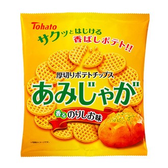 磯の香りが豊かに...東ハト「あみじゃが・香るのりしお味」