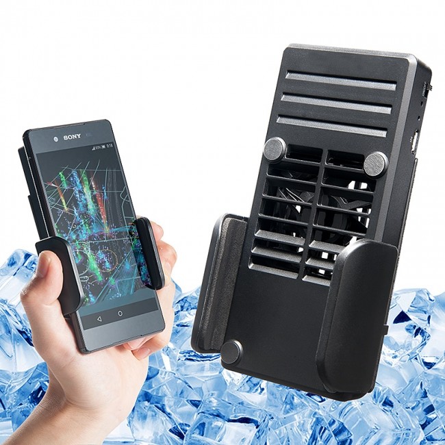 スマホ冷却クーラー　7枚羽根ファンで熱暴走やバッテリー劣化から守る