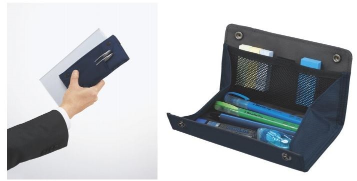 トレーにもなる機能性ペンケース、コクヨ「ウィズプラス」