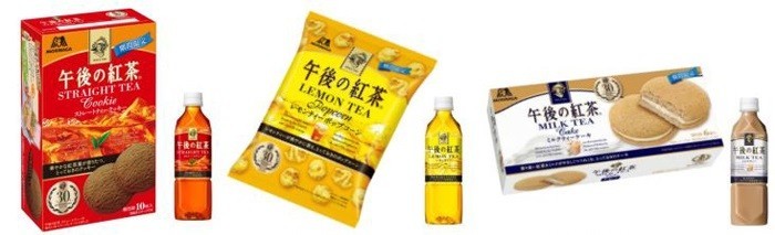 森永製菓×午後の紅茶7回目コラボ　クッキー＆ポップコーン＆ケーキできた