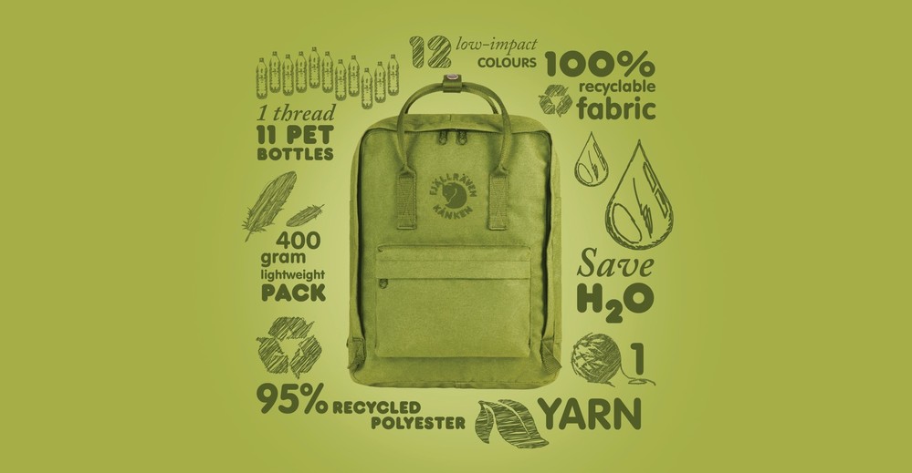 フェールラーベンのバッグ「Kanken」シリーズに新製品！ ペットボトル11本分で作られたエコな「Re-Kanken」発売