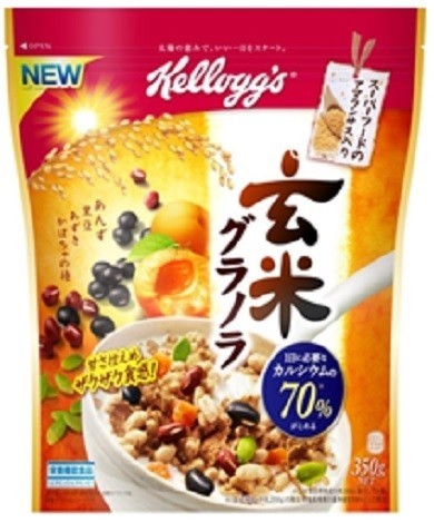 栄養バランス満点で甘さ控えめ「ケロッグ　玄米グラノラ」日本ケロッグから発売