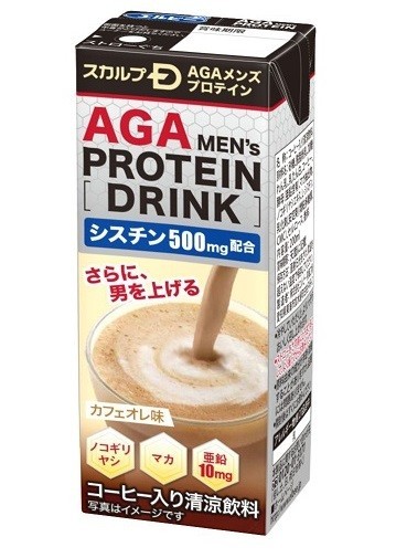 「スカルプD」とコラボのメンズプロテイン飲料「「AGA MEN's PROTEIN DRINK」発売