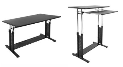 体に合う高さに調整できる昇降機能付きデスク　ビーズから