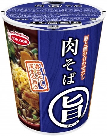 鶏と豚と鰹の旨みを利かせた肉そば　エースコックから