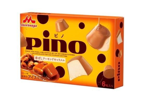 大人むけ「ピノ　香ばしアーモンドキャラメル」　森永乳業から