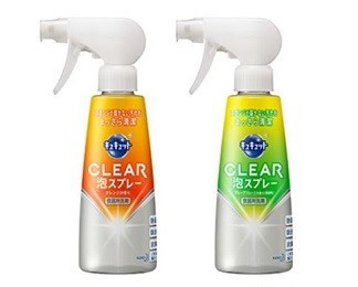 スポンジが届かない汚れにスポレータイプ食器用洗剤、花王