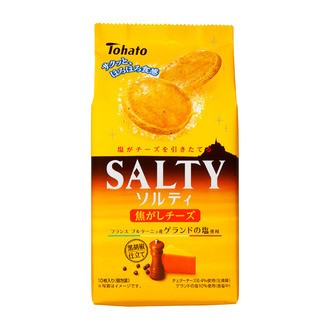 ゲランド塩と黒胡椒で香ばしいチーズの風味を引き立てたクッキー　東ハト