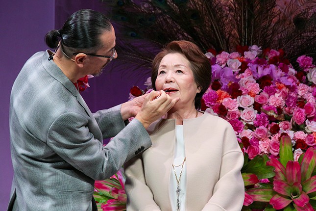 ヘアメイクアーティストの入江さんによるメーキャップショー