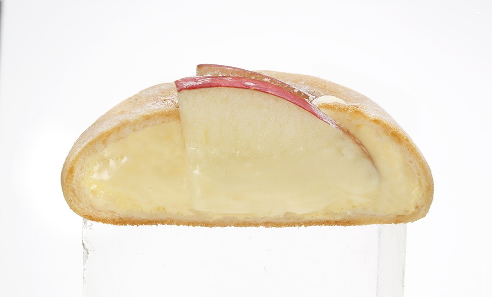 シャキシャキ林檎がごろっと入った「もちぽにょ」、スリーエフから