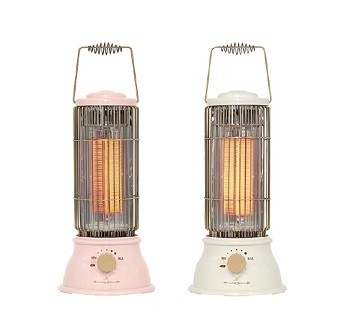 女性デザイナーによる女性のためのカーボンストーブ＆セラミックヒーター、電響社から