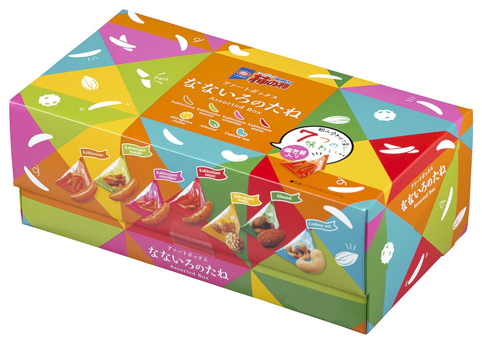 「亀田の柿の種 なないろのたね ボックス」期間限定発売