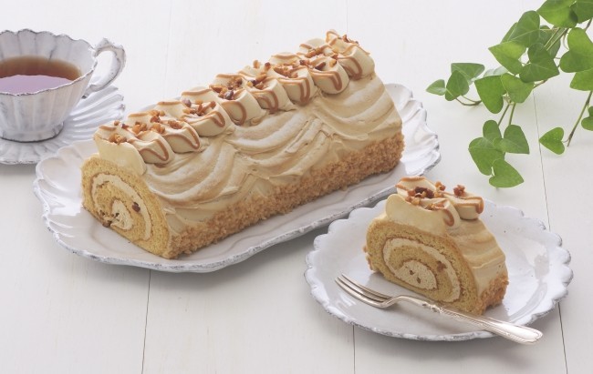 キャラメルづくしの「贅沢キャラメルロール」　銀座コージーコーナーから