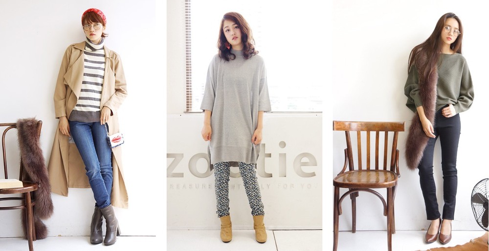 （写真左から）デニム、フラワー、ブラック