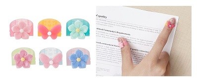 花と蝶型モチーフの指サック発売