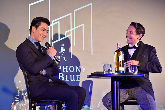 「ジョニーウォーカー ブルーラベル」の魅力を語る北村さん