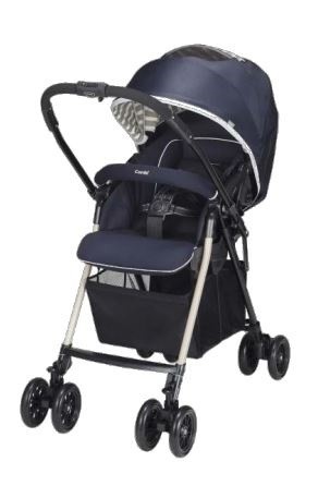 ショッピングバスケットもすっぽり入る　大型カゴ搭載ベビーカー、コンビから