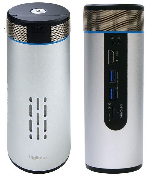 ボトル型の小型PC　ペットボトルホルダーで持ち運び　車載PCにも