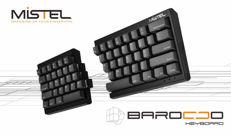 左右に分離するメカニカルキーボード「Mistel Barocco MD600シリーズ」