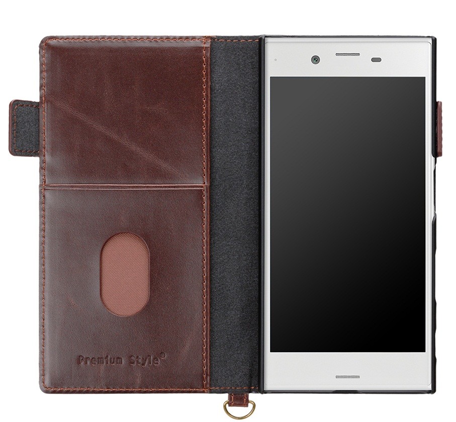 ソニー「Xperia XZ」「X Compact」向けフリップカバー＆液晶保護フィルム