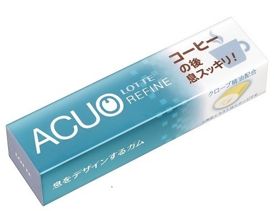 ロッテ「ACUO　REFINE＜コーヒーの後で＞」香りの余韻を邪魔せず息スッキリ