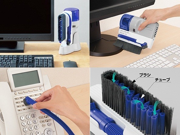 掃除する場所ごとのアタッチメントの脱着不要