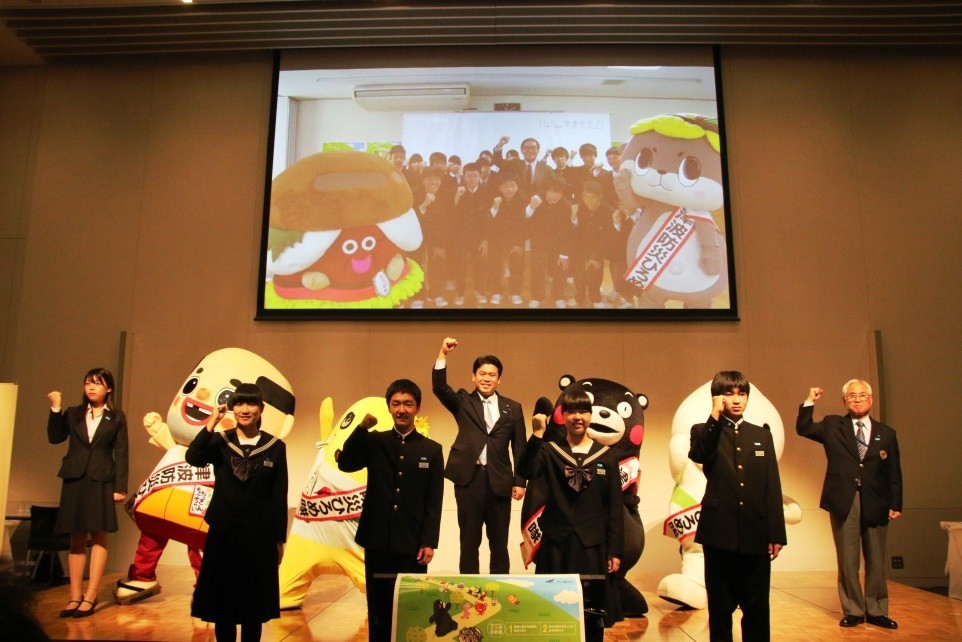 ふなっしー、くまモンも応援　「津波てんでんこ」を広める「津波防災の日」啓発イベント