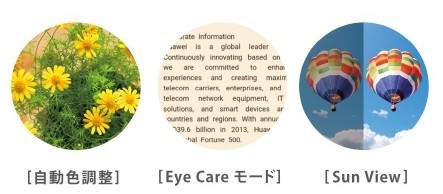 画面の隅々まで鮮明な高解像度ディスプレイ