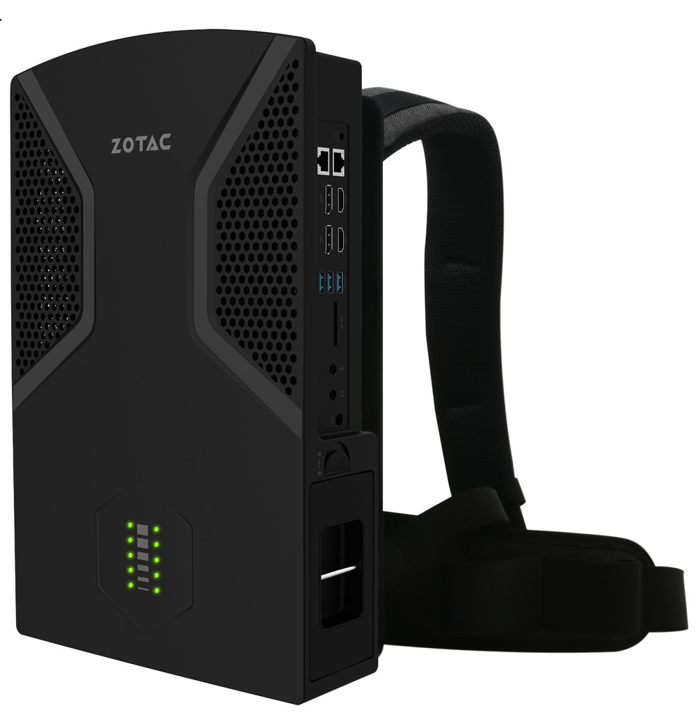 VRに最適...バックパック型PC「ZOTAC VR GO」