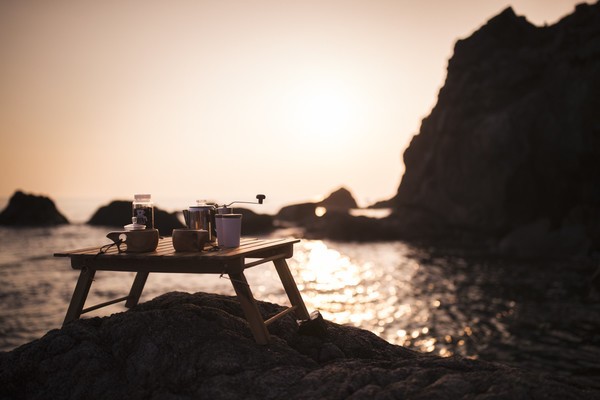 室戸世界ジオパークへのお出かけのお供にコーヒーセット貸し出し