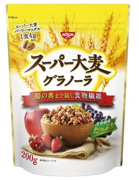あのバーリーマックス配合...日清シスコ「スーパー大麦グラノーラ」1月4日発売