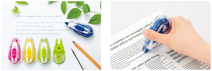 ペン先で削れにくく、スラスラ上書きできる修正テープ「ホワイパースライド」